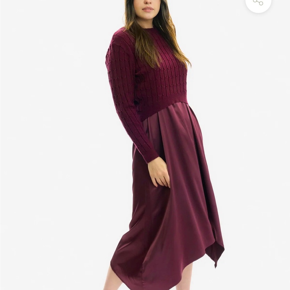 Silk Asymmetrical Maxi